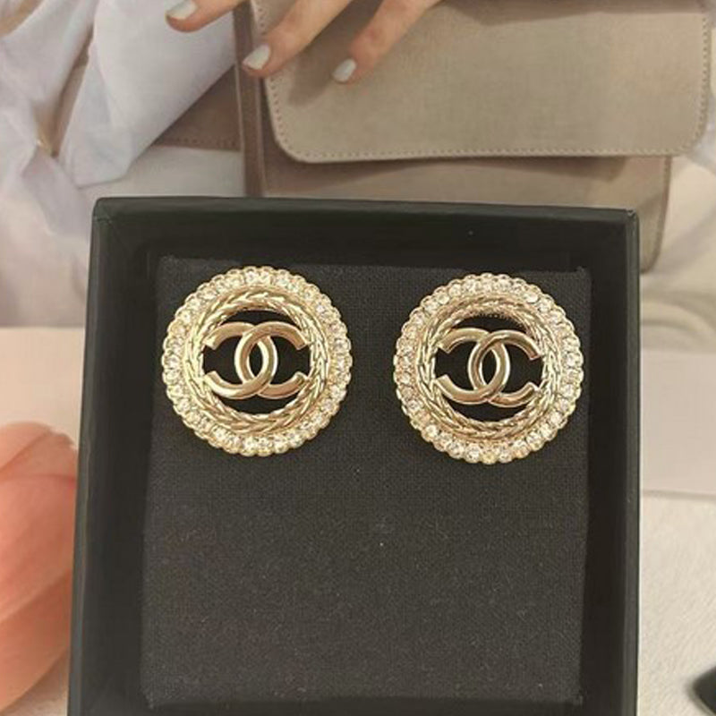 Chanel Classic Diamond Earrings - 18K Yellow Gold