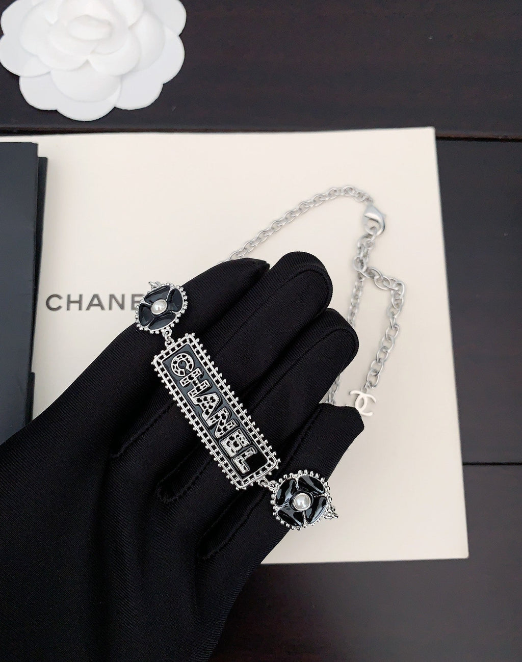 Chanel Resin Diamond Necklace