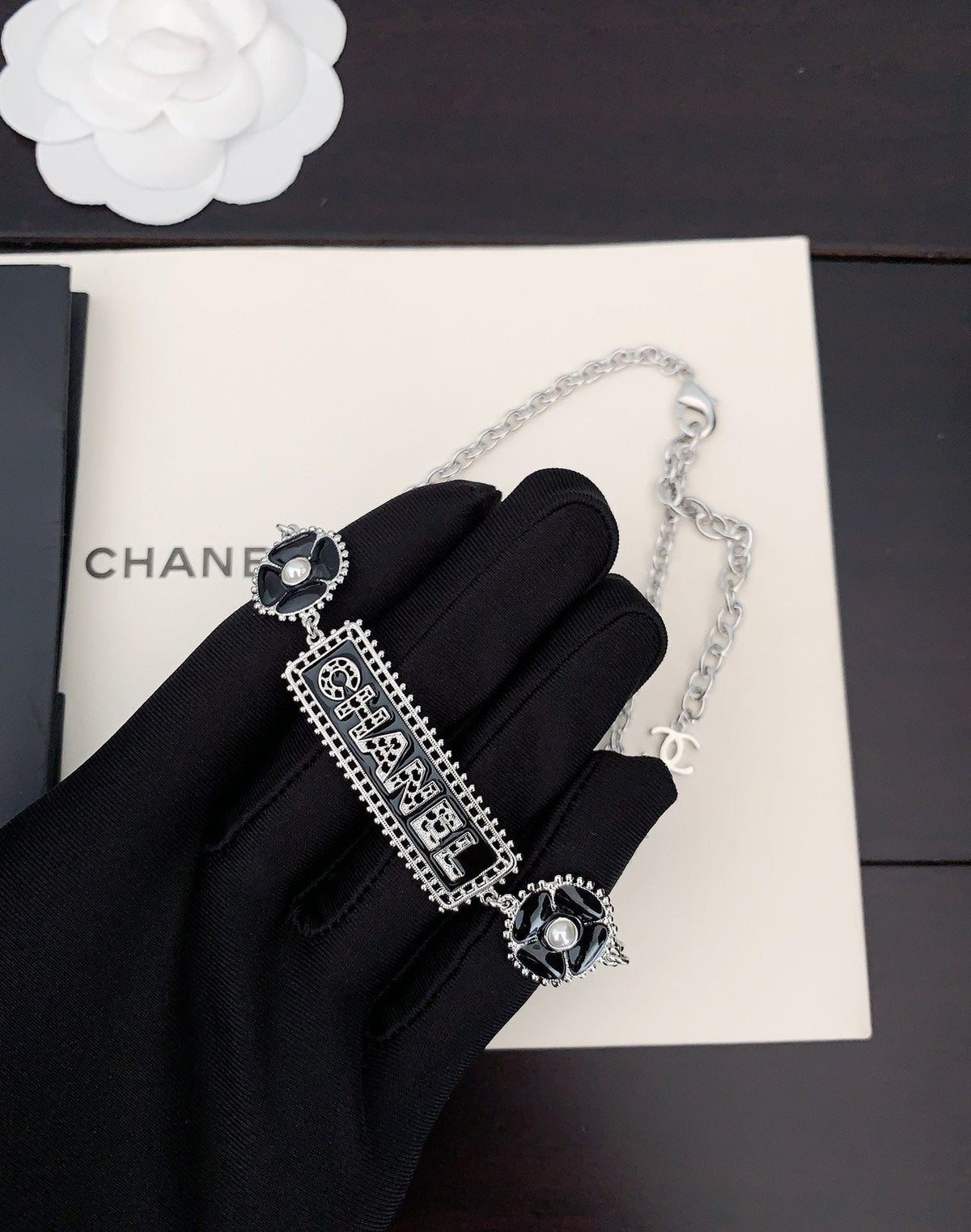 Chanel Resin Diamond Necklace