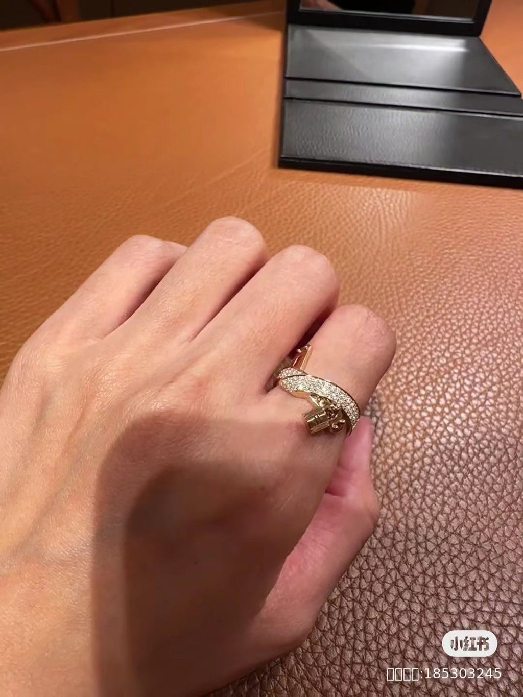 Hermes Kelly Gavroche Diamond Ring - 18K Gold