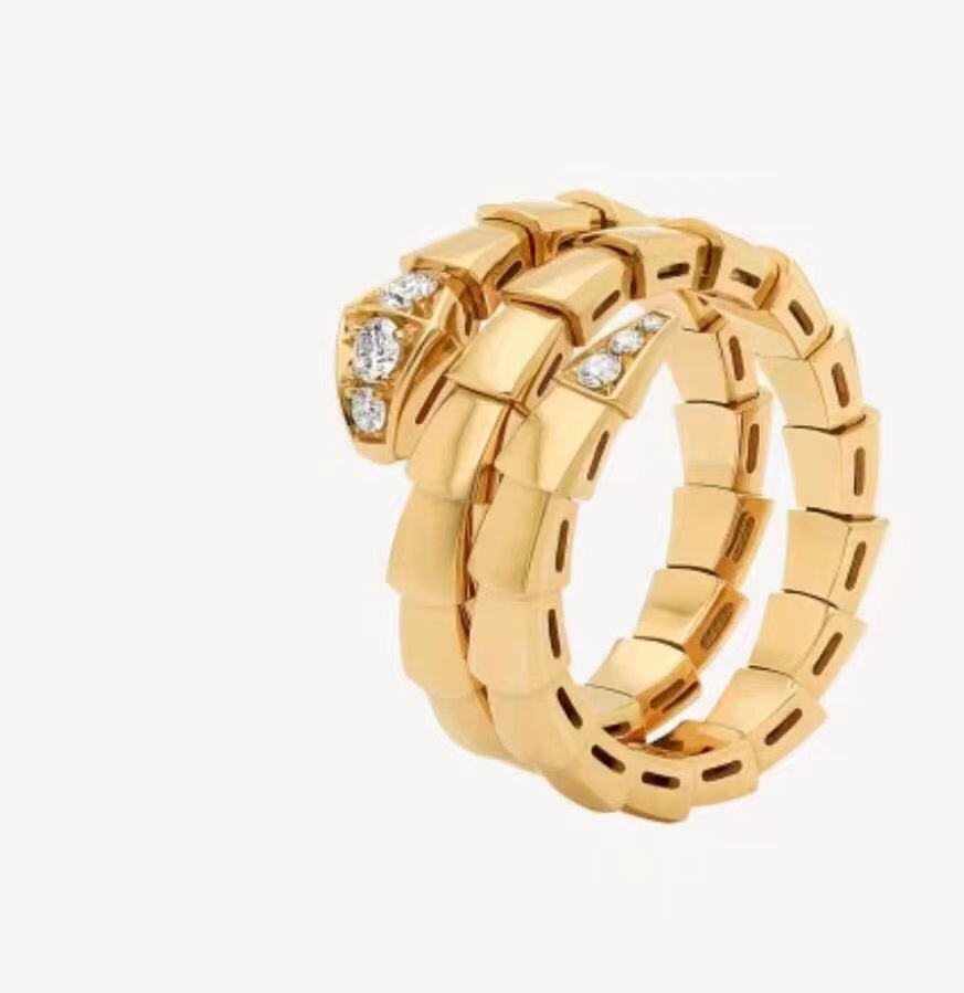 Bvlgari Serpenti Viper Demi Moissanite Ring - 18K Gold