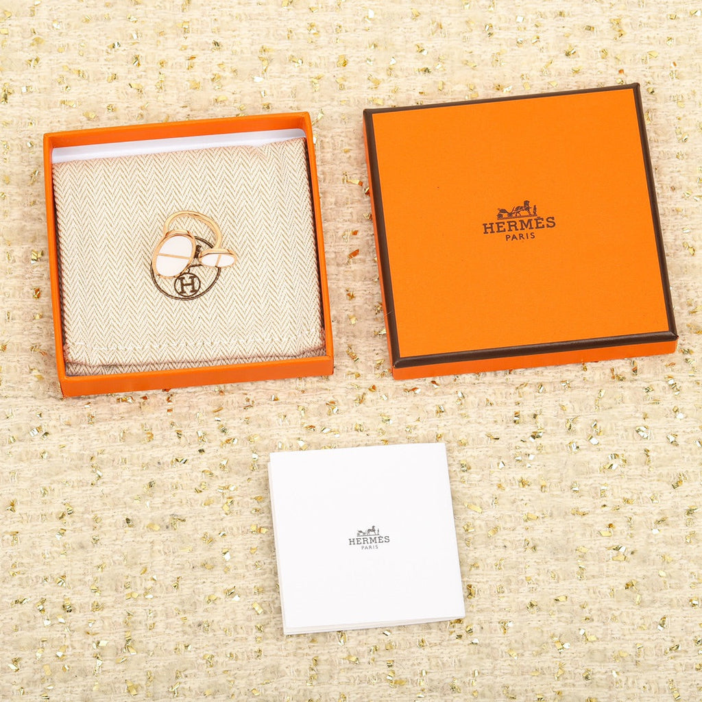 Hermes Chaine D'ancre Verso Large Ring - 18K Rose Gold