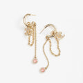 Chanel Tassel Crystal Earrings - 18K Yellow Gold