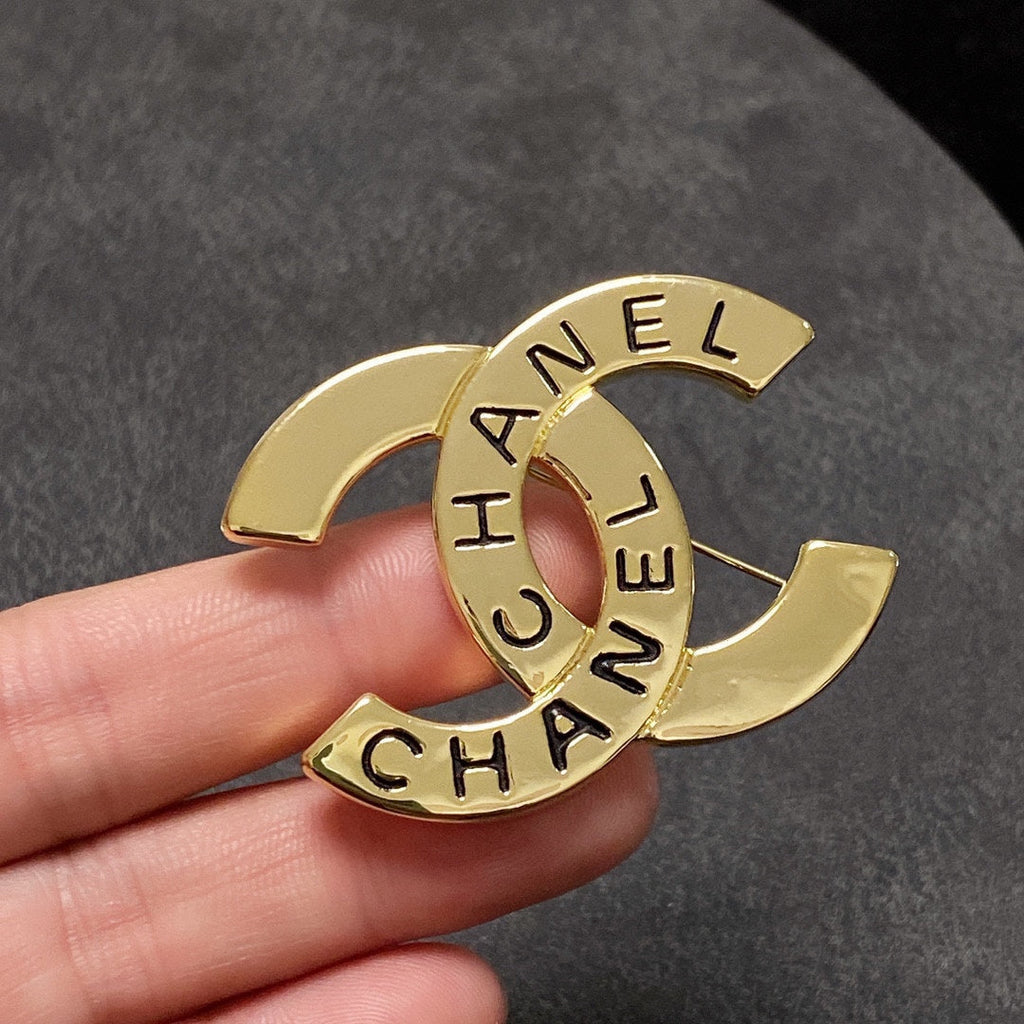 Chanel Script Brooch