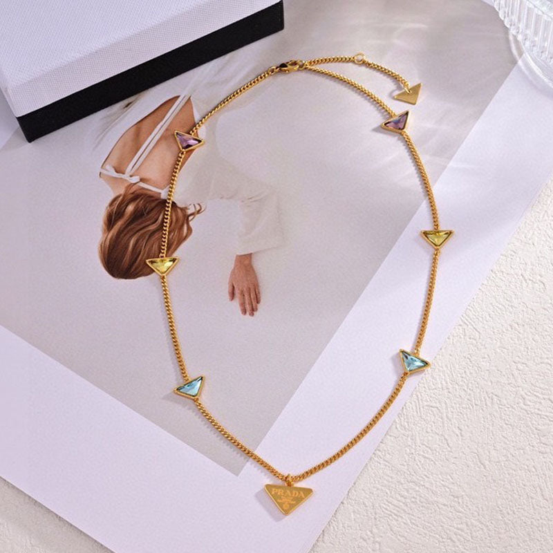 Prada Eternal Gold Semi-Precious Stones Necklace