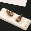 Gucci Double G Vintage Earrings - 18K Yellow Gold
