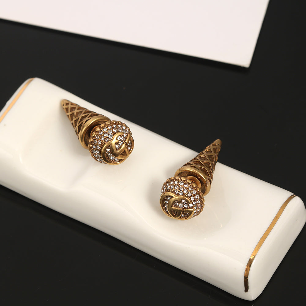 Gucci Double G Vintage Earrings - 18K Yellow Gold