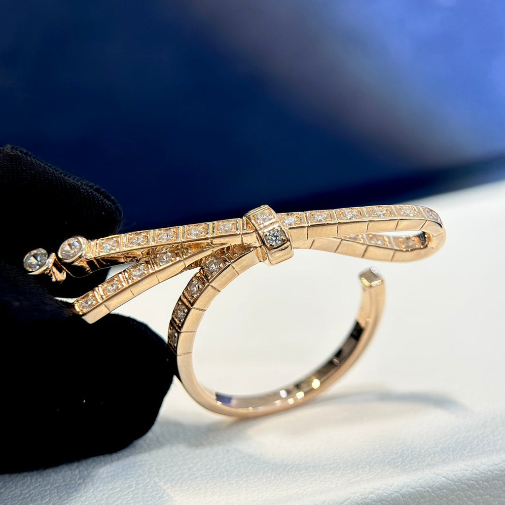 Chanel Ruban Diamond Ring - 18K Rose Gold