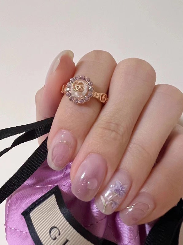 Gucci Double G Pearl Ring - 18K Gold