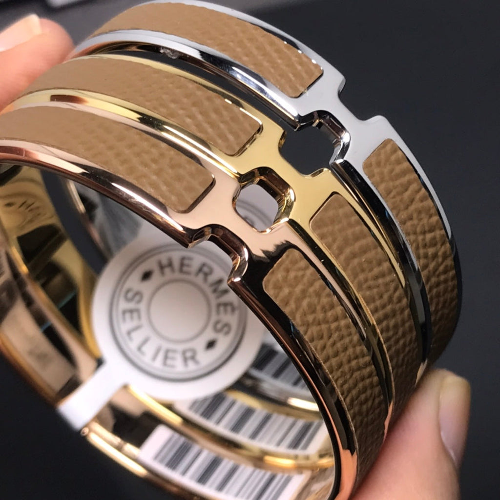 Hermes Olympe Brown Bracelet
