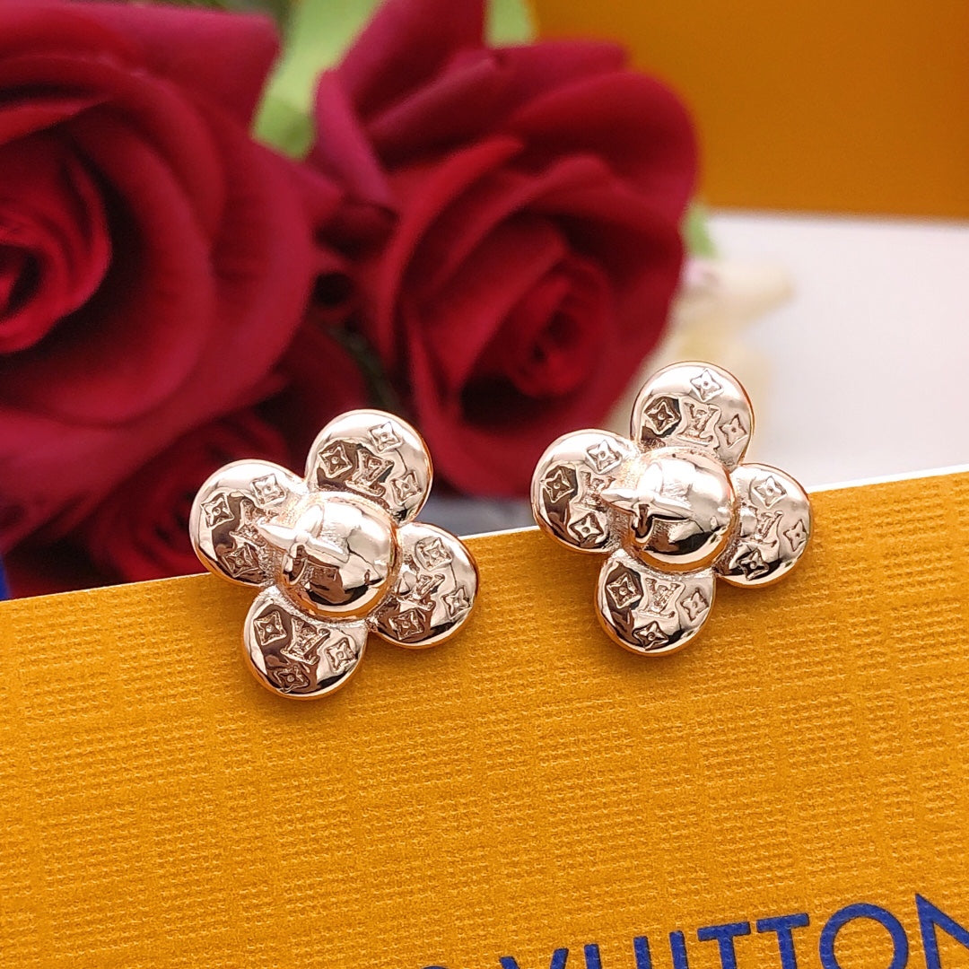 Louis Vuitton Vivienne Earrings - 18K Rose Gold