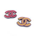 Chanel Pink Earrings - 18K Yellow Gold