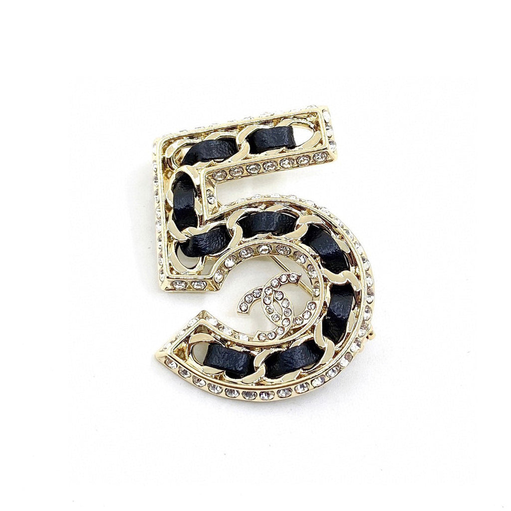 Chanel No.5 Strass Brooch