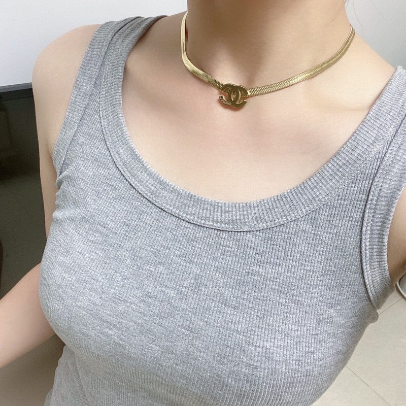 Chanel Gold Choker Necklace