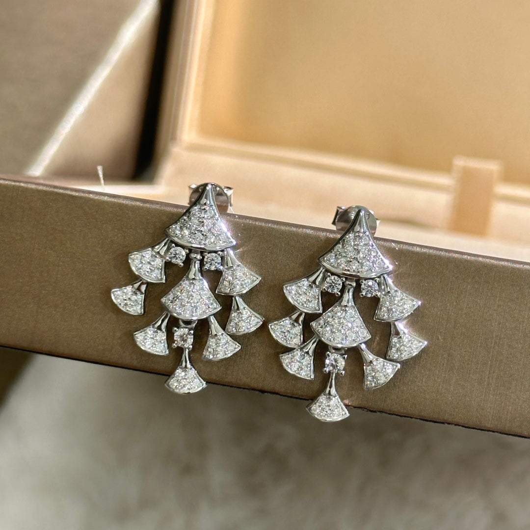 Bvlgari Dream Diamond Earrings - 18K White Gold