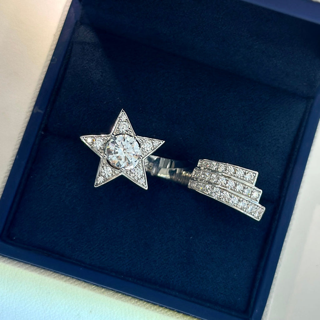 Chanel Comete Diamond Ring - 18K White Gold