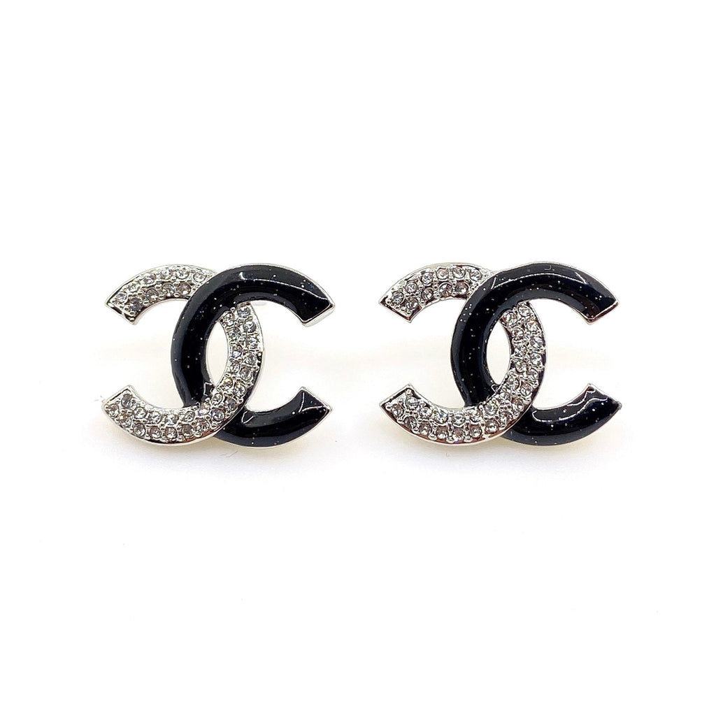 Chanel Black Diamond Earrings - 18K White Gold