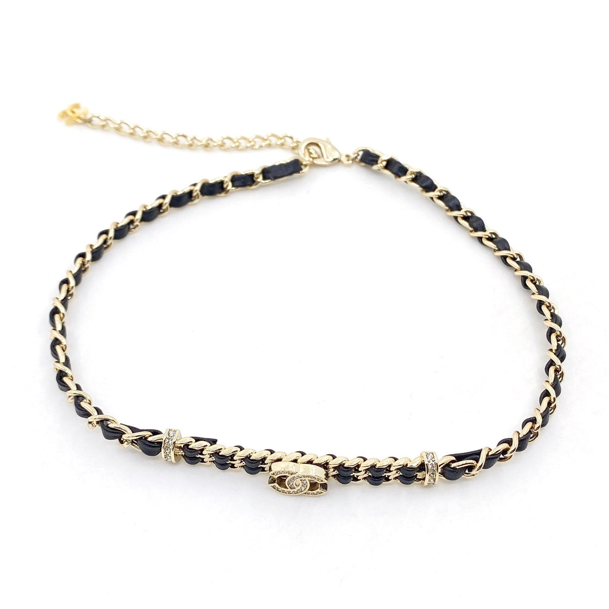 Chanel Leather Choker Necklace