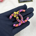 Chanel Pink Resin Brooch