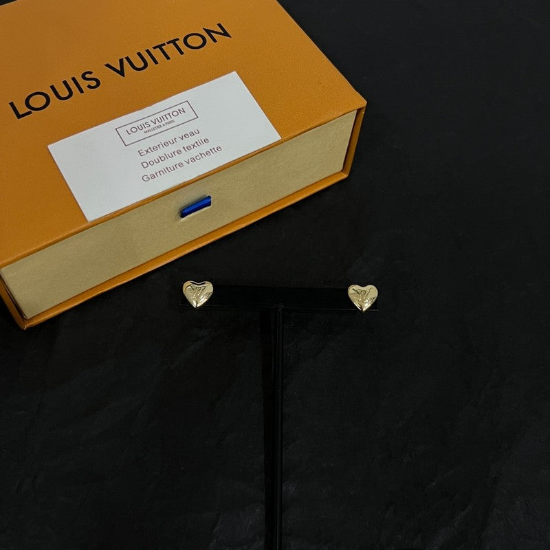 Louis Vuitton Heart Earrings - 18K Gold