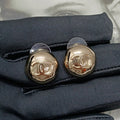 Chanel Vintage Round Earrings - 18K Rose Gold