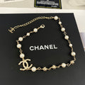 Chanel White Pearl Necklace
