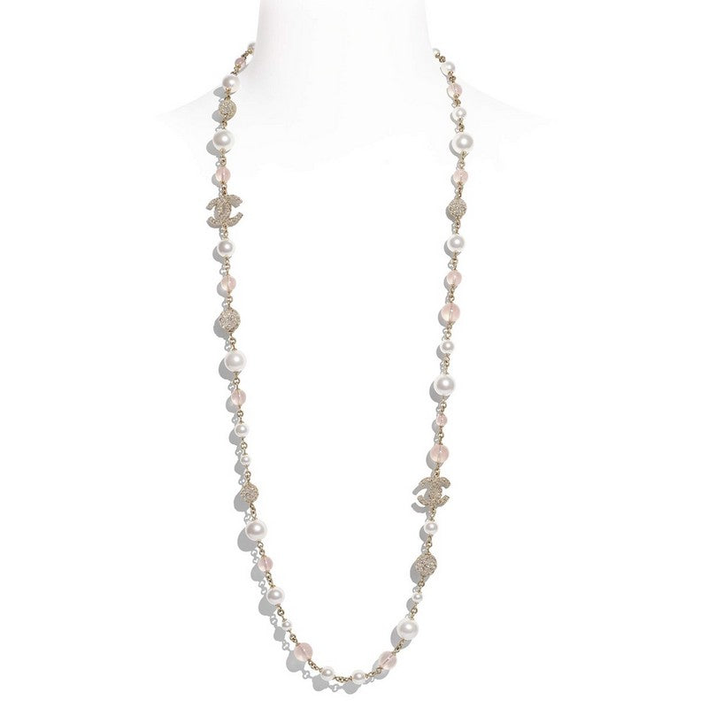 Chanel Black Pearl Diamond Necklace