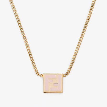 Fendi Forever Pink Necklace - 18K Gold