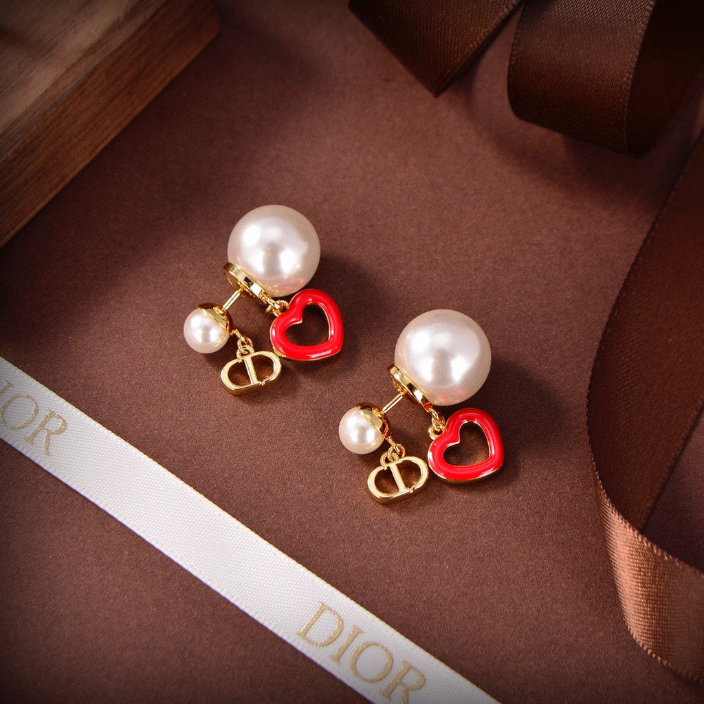 Dior Heart Valentine Earrings