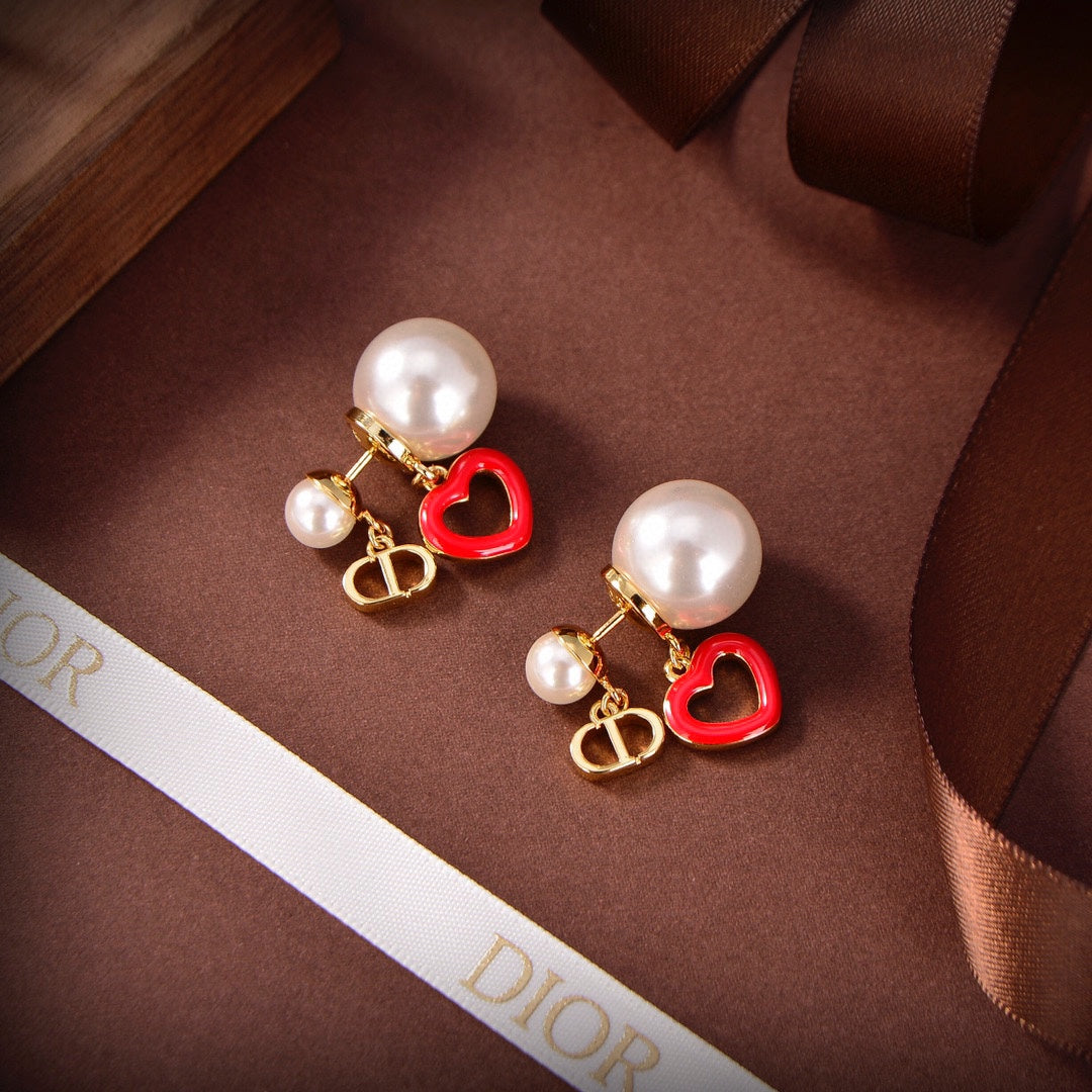 Dior Heart Valentine Earrings