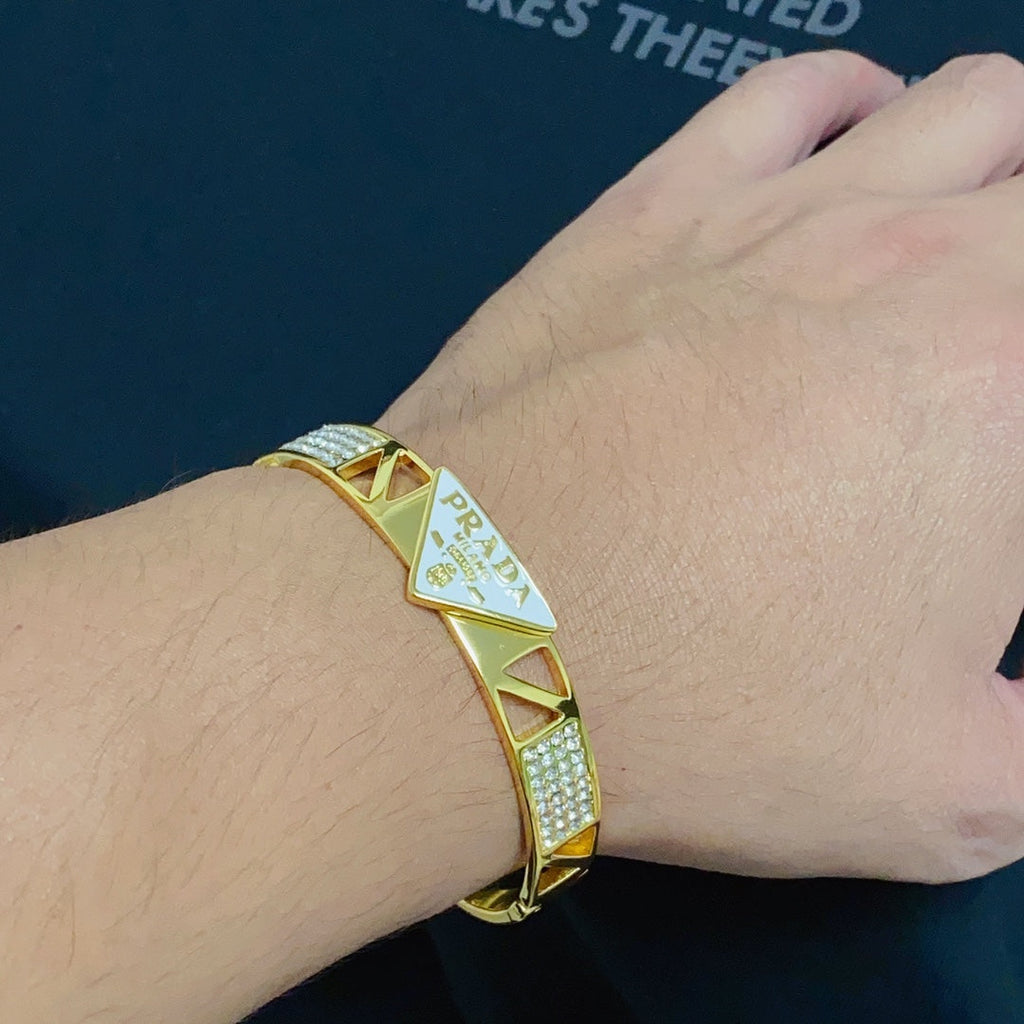 Prada Triangle Diamond Bracelet