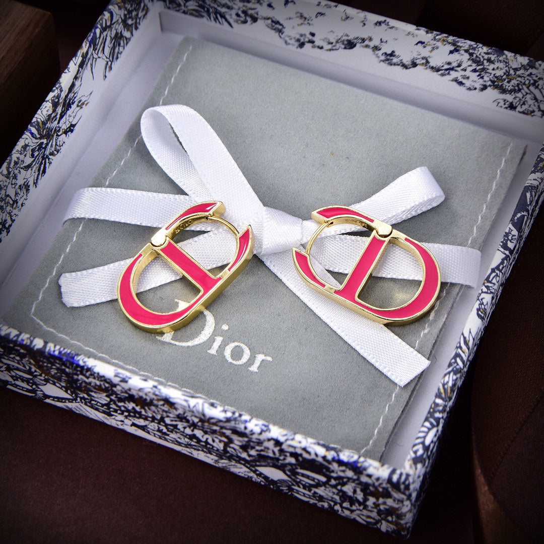 Dior 30 Montaigne Rani Pink Earrings