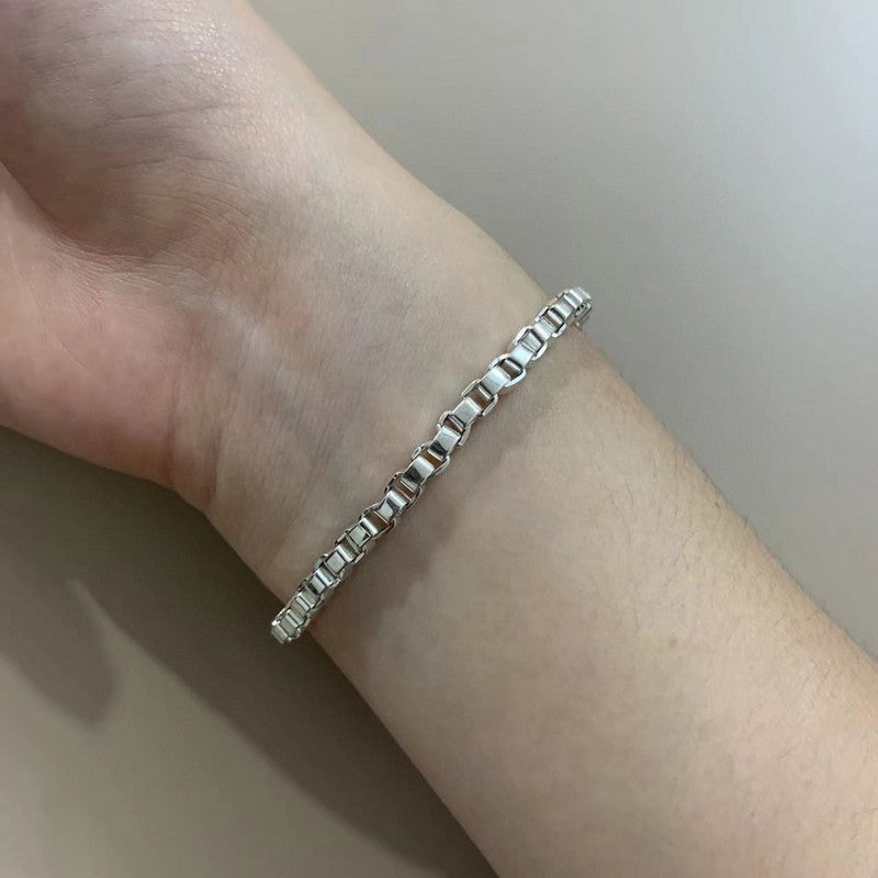 Tiffany Venetian Link Bracelet - 18K White Gold