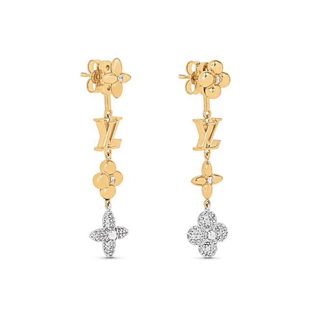 Louis Vuitton Monogram Earrings - 18K Yellow Gold