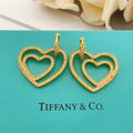 Tiffany Heart Diamond Earrings - 18K Gold