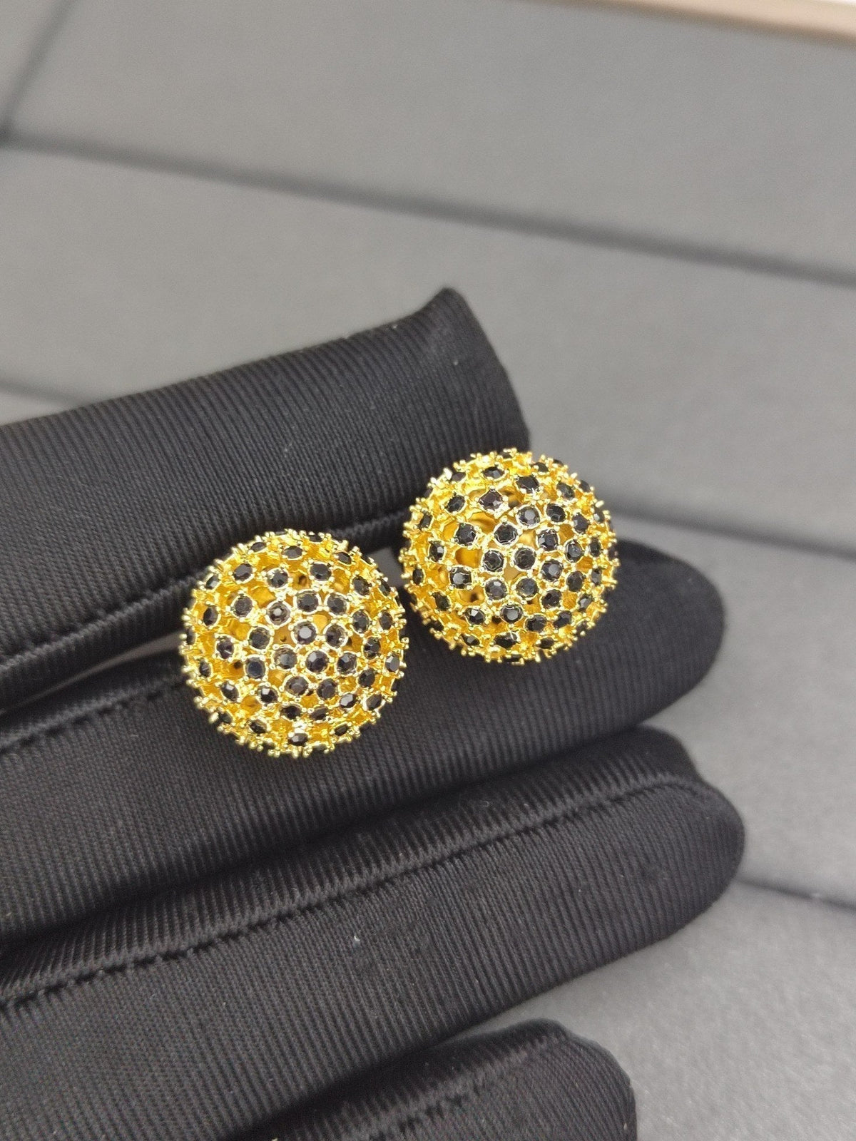 Dior Tribales Black Stone-Effect Resin Pearl Earrings
