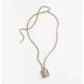 Chanel Square Logo Necklace