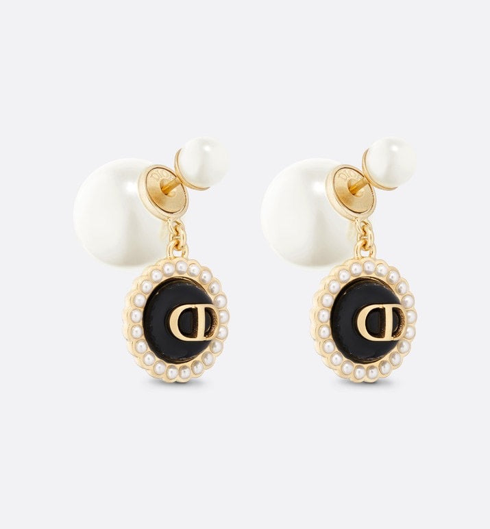 Dior Black Pearl Earrings