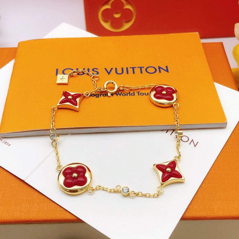 Louis Vuitton Blossom Red Flower Bracelet