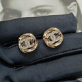 Chanel Round Diamond Earrings - 18K Rose Gold