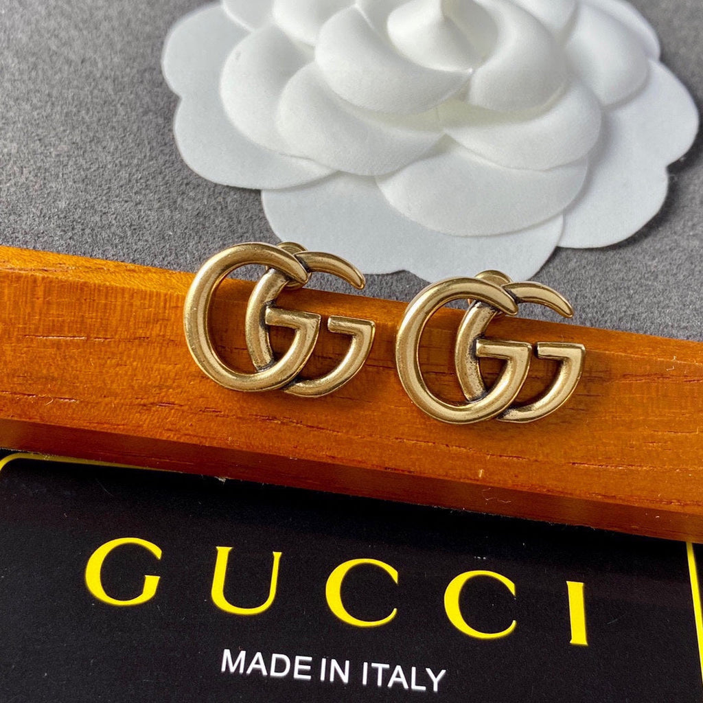 Gucci Double G Earrings - 18K Yellow Gold