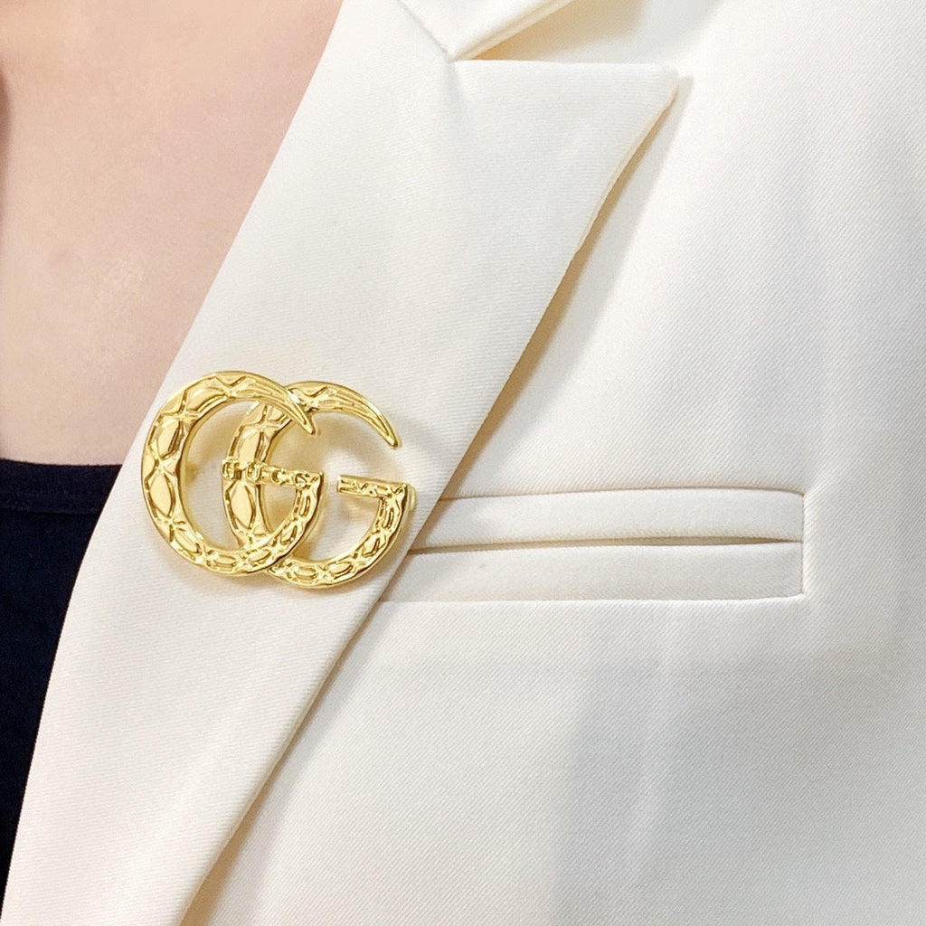Gucci Double G Brooch
