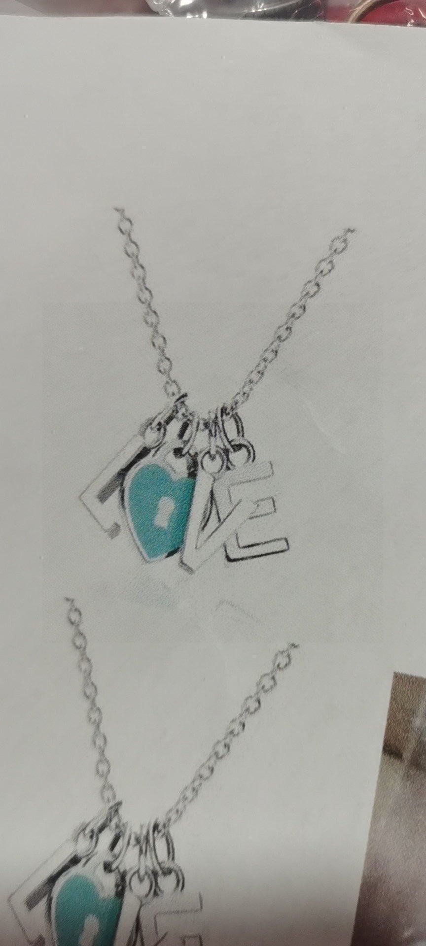Tiffany Love Chain Necklace