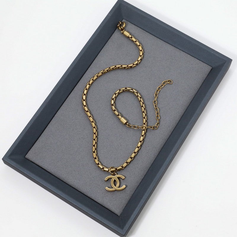 Chanel Vintage Gold Choker Necklace