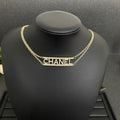 Chanel Letter Diamond Choker Necklace