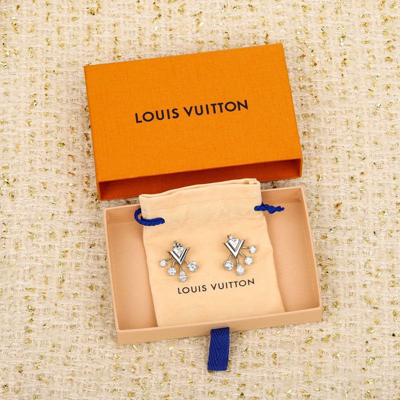 Louis Vuitton Diamomd Earrings - 18K White Gold