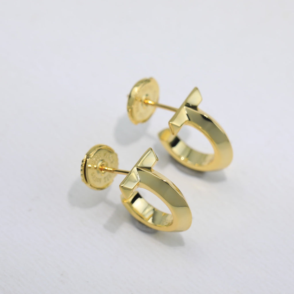 Tiffany Hoop Earrings - 18K Gold