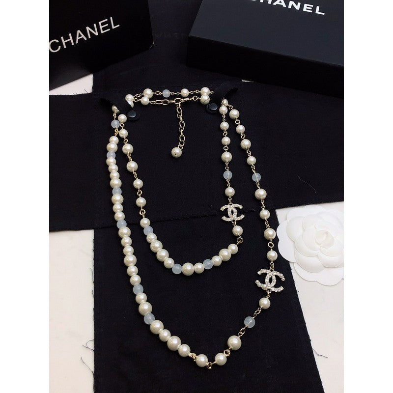 Chanel Long Pearl Necklace