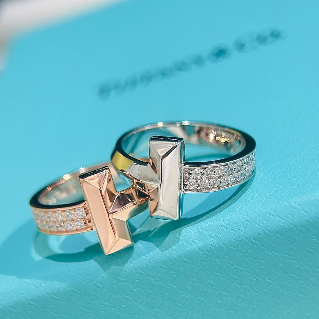 Tiffany Narrow Pave Ring - 18K White Gold