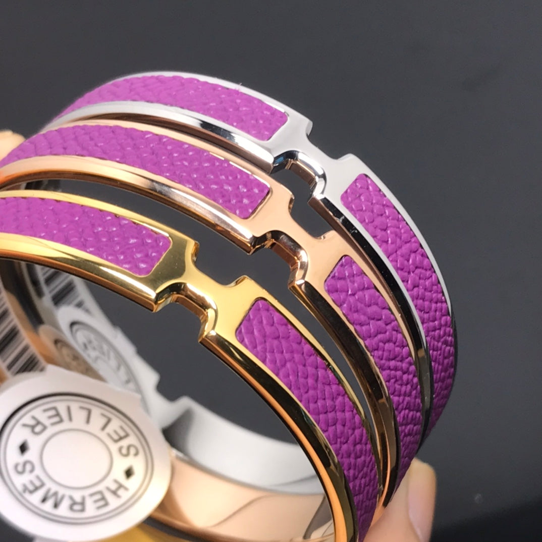 Hermes Olympe Purple Bracelet